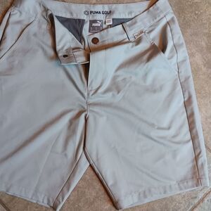 Puma Gray Flat Front Lightweight Shorts